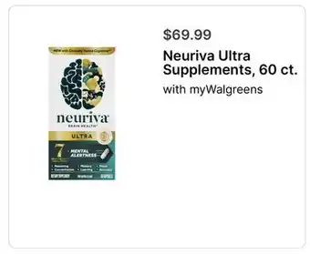 Walgreens Neuriva Ultra Supplements offer