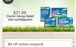 Walgreens Claritin Allergy Relief offer