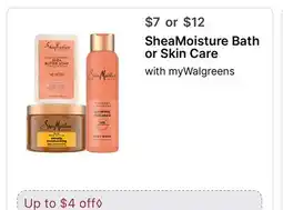 Walgreens SheaMoisture Bath or Skin Care offer