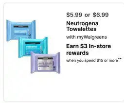 Walgreens Neutrogena Towelettes offer