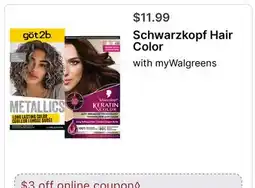 Walgreens Schwarzkopf Hair Color offer
