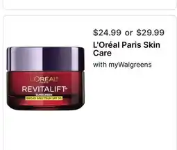 Walgreens L'Oréal Paris Skin Care offer
