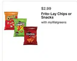 Walgreens Frito-Lay Chips or Snacks offer