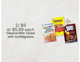 Walgreens General Mills Cereal offer