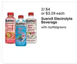 Walgreens SueroX Electrolyte Beverage offer
