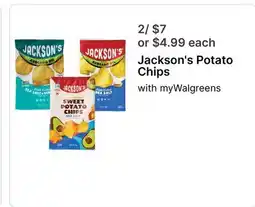 Walgreens Jackson's Potato Chips offer
