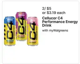Walgreens Cellucor C4 Performance Energy Drink offer