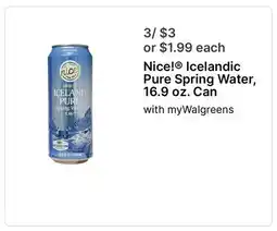 Walgreens Icelandic Pure Spring Water offer