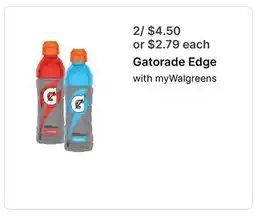 Walgreens Gatorade Edge offer