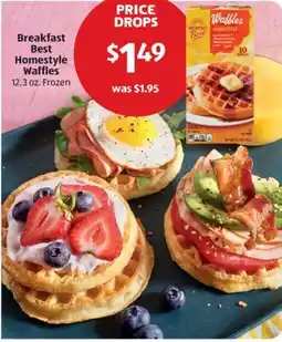 Aldi Breakfast Best Homestyle Waffles offer