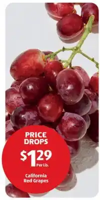 Aldi California Red Grapes offer