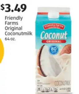 Aldi Friendly Farms Original Coconutmilk offer