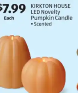 Aldi KIRKTON HOUSE LED Novelty Pumpkin Candle offer