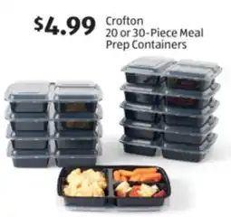 Aldi Crofton 20 or 30-Piece Meal Prep Containers offer