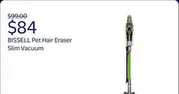 Walmart BISSELL Pet Hair Eraser Slim Vacuum Cleaner - Tangle-Free Brush Roll, Easy Empty Dirt Tank offer
