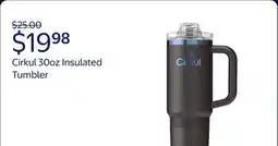 Walmart Cirkul 30oz Travel StrawSip Double-Wall Insulated Stainless Steel Tumbler with Handle offer