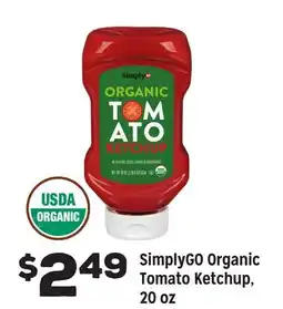 Grocery Outlet SimplyGO Organic Tomato Ketchup offer