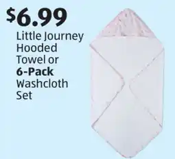 Aldi Little Journey Hooded Towel or Washcloth Set offer