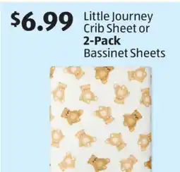 Aldi Little Journey Crib Sheet or Bassinet Sheets offer