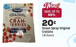 Grocery Outlet Original Craisins offer