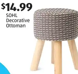 Aldi SOHL Decorative Ottoman offer
