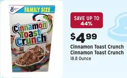 Grocery Outlet Cinnamon Toast Crunch offer