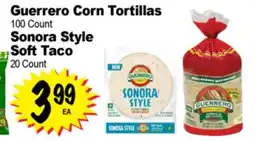 Superior Grocers Guerrero Corn Tortillas 100 Count Sonora Style Soft Taco 20 Count offer
