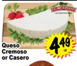 Superior Grocers Queso Cremoso or Casero offer