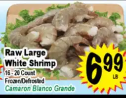 Superior Grocers Raw Large White Shrimp offer