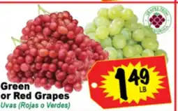Superior Grocers Green or Red Grapes offer