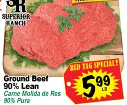 Superior Grocers Ground Beef 90% Lean offer