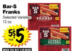 Superior Grocers Bar-S Franks offer