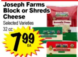 Superior Grocers Joseph Farms Block or Shreds Block or Shreds Cheese offer