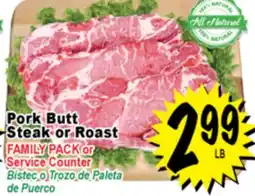 Superior Grocers Pork Butt Steak or Roast offer