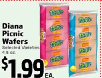 Superior Grocers Diana Picnic Wafers offer