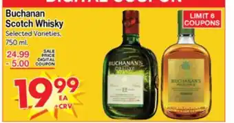 Superior Grocers Buchanan Scotch Whisky offer