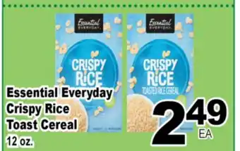 Superior Grocers Essential Everyday Crispy Rice Toast Cereal offer