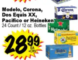 Superior Grocers Modelo, Corona, Dos Equis XX, Pacifico or Heineken offer