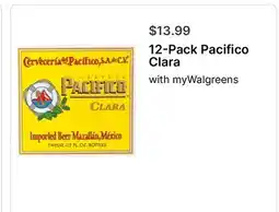 Walgreens 12-Pack Pacifico Clara offer