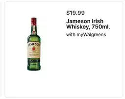 Walgreens Jameson Irish Whiskey, 750ml offer