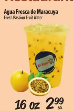 El Super Fresh Fresh Passion Fruit Water offer