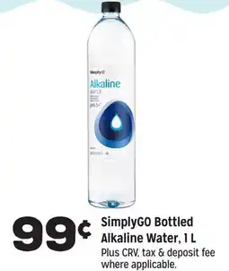 Grocery Outlet SimplyGO Bottled Alkaline Water offer