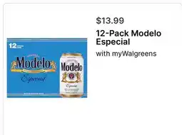Walgreens 12-Pack Modelo Especial offer