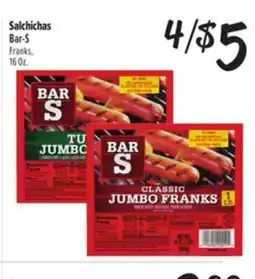 El Super Fresh Bar-S Franks offer