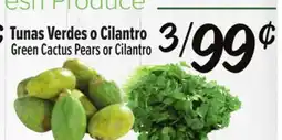 El Super Fresh Green Cactus Pears or Cilantro offer