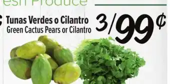 El Super Fresh Green Cactus Pears or Cilantro offer
