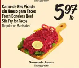 El Super Fresh Fresh Boneless Beef Stir Fry for Tacos offer