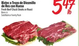 El Super Fresh Fresh Beef Chuck Steaks or Roast offer