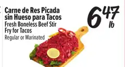 El Super Fresh Fresh Boneless Beef Stir Fry for Tacos offer
