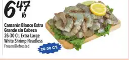 El Super Fresh 26-30Ct. Extra Large White Shrimp Headless offer